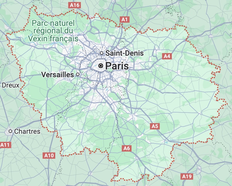 carte ile-de-france
