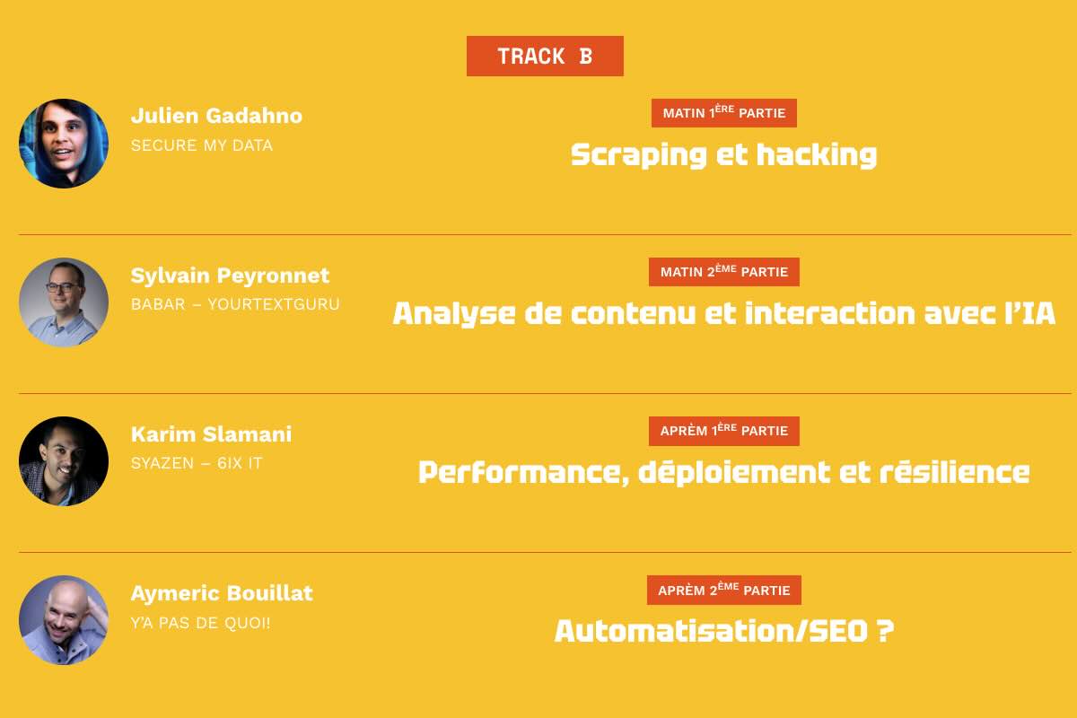 Track B du TEKnSEO 2025 à Toulouse